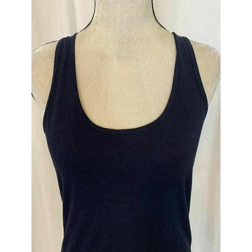 J Crew Navy Blue Scoop Neck Jersey Tank top - Picture 3 of 8